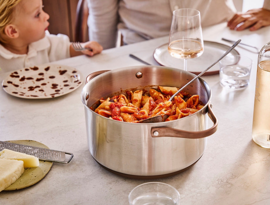 Pasta alla norma met tomaat en aubergine