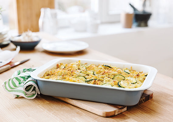 Pastaschotel met courgettes