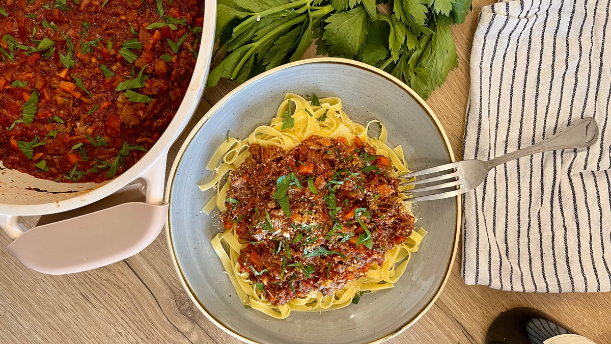 Ragù met gehakt en groenten