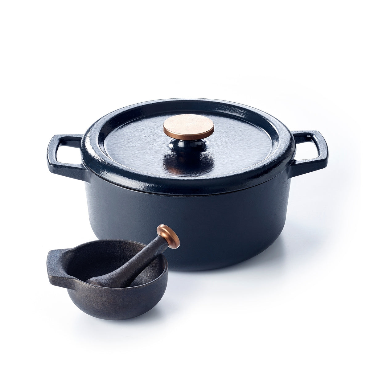Nori 2-delige set stoofpot met vijzel en stamper – Beka Cookware