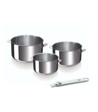 Evolution Classic 4-delige Steelpannenset 14, 16, 18 cm + steel