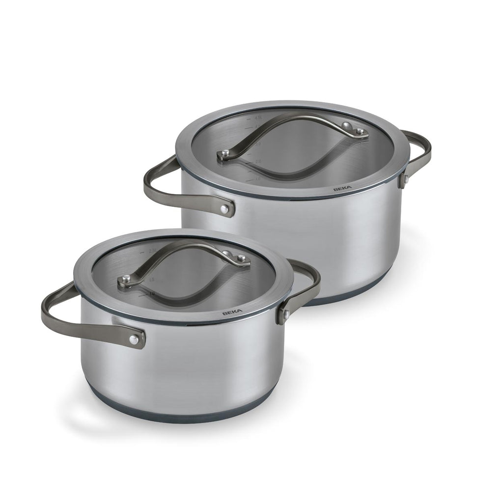 Sensa 2-teiliges Kochtopfset 20 & 24 cm Espresso