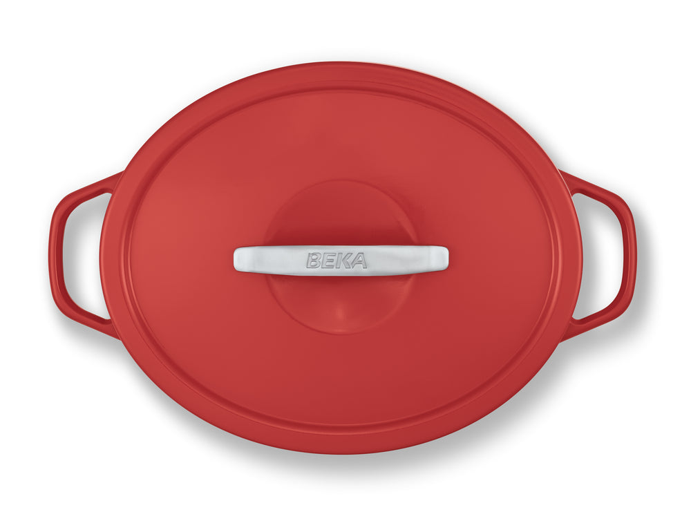 Set de 3 pièces: Poêle antiadhésive Cicla 24, 28 cm & Cocotte ovale Plume 31 cm