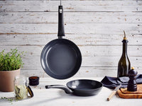 Kuro Duo – Pan 20 cm + Glazen deksel 20 cm