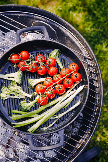 Nori Duo – Grillpan 28 cm + Lederen grepen