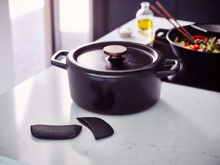 Lot de 2 poignées en cuir