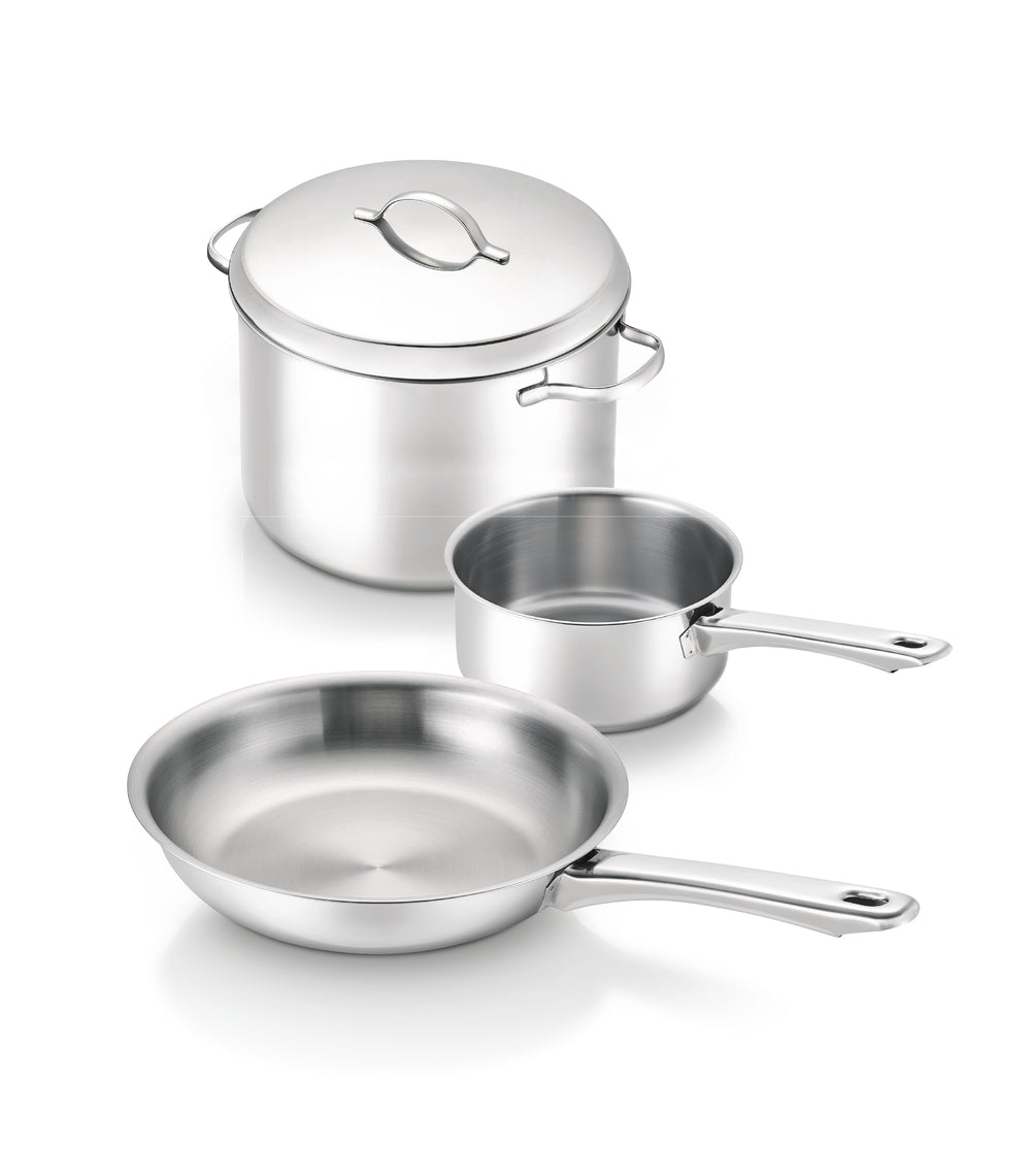 Zurich Trio – Casserole 16 cm + Faitout 24 cm + Poêle 28 cm