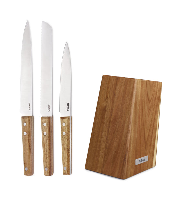 Nomad Set – Bloc à couteaux + 3 couteaux