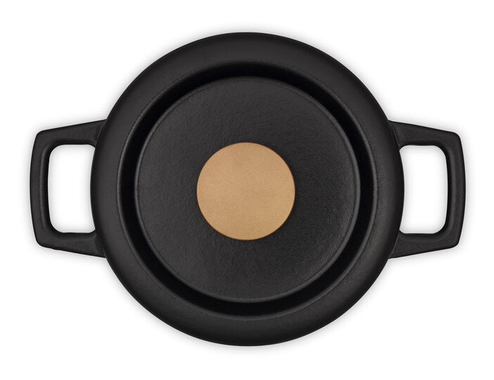 Nori Duo – Cocotte vapeur 20 cm + Poignées en cuir