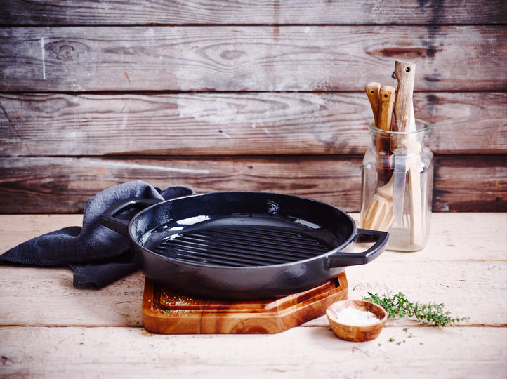 Nori Duo – Grillpan 28 cm + Lederen grepen