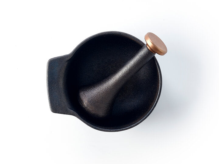 Nori Duo - tablier en jean + mortier avec pilon