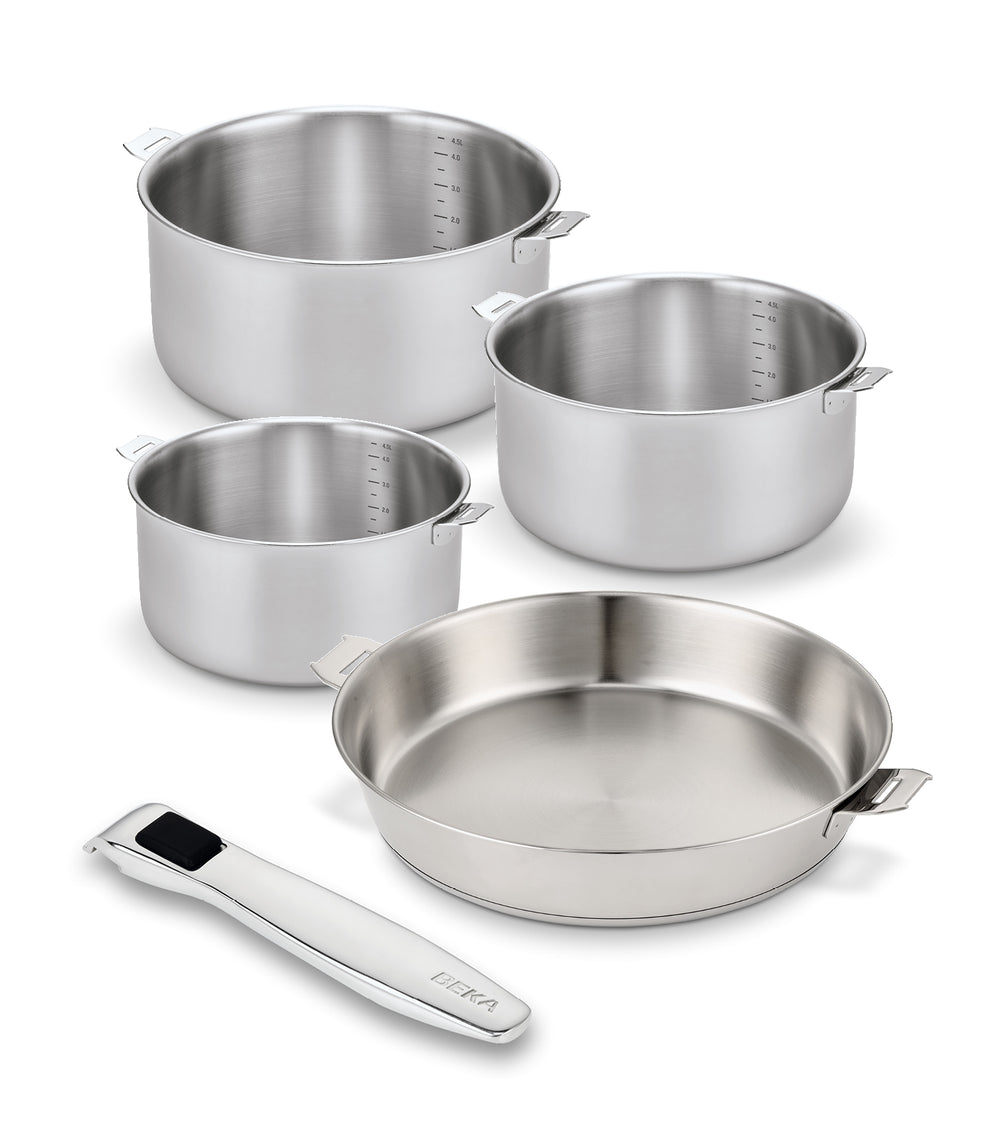 Evolution série de 3 casseroles avec poignée