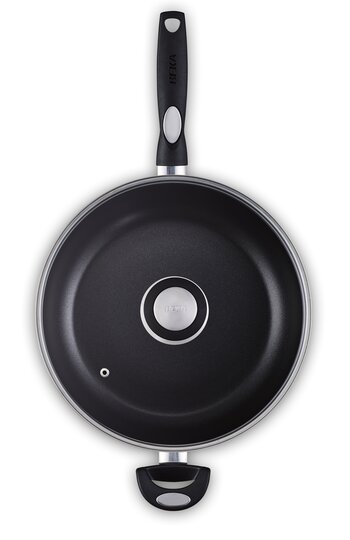 Pro Induc antikleef sauteerpan met extra zijgreep